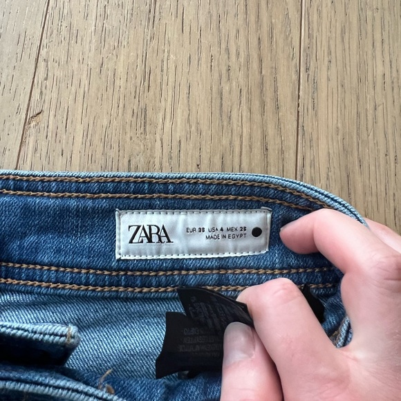 High Waisted Marine Straight Jeans by Zara - Picture 4 of 4